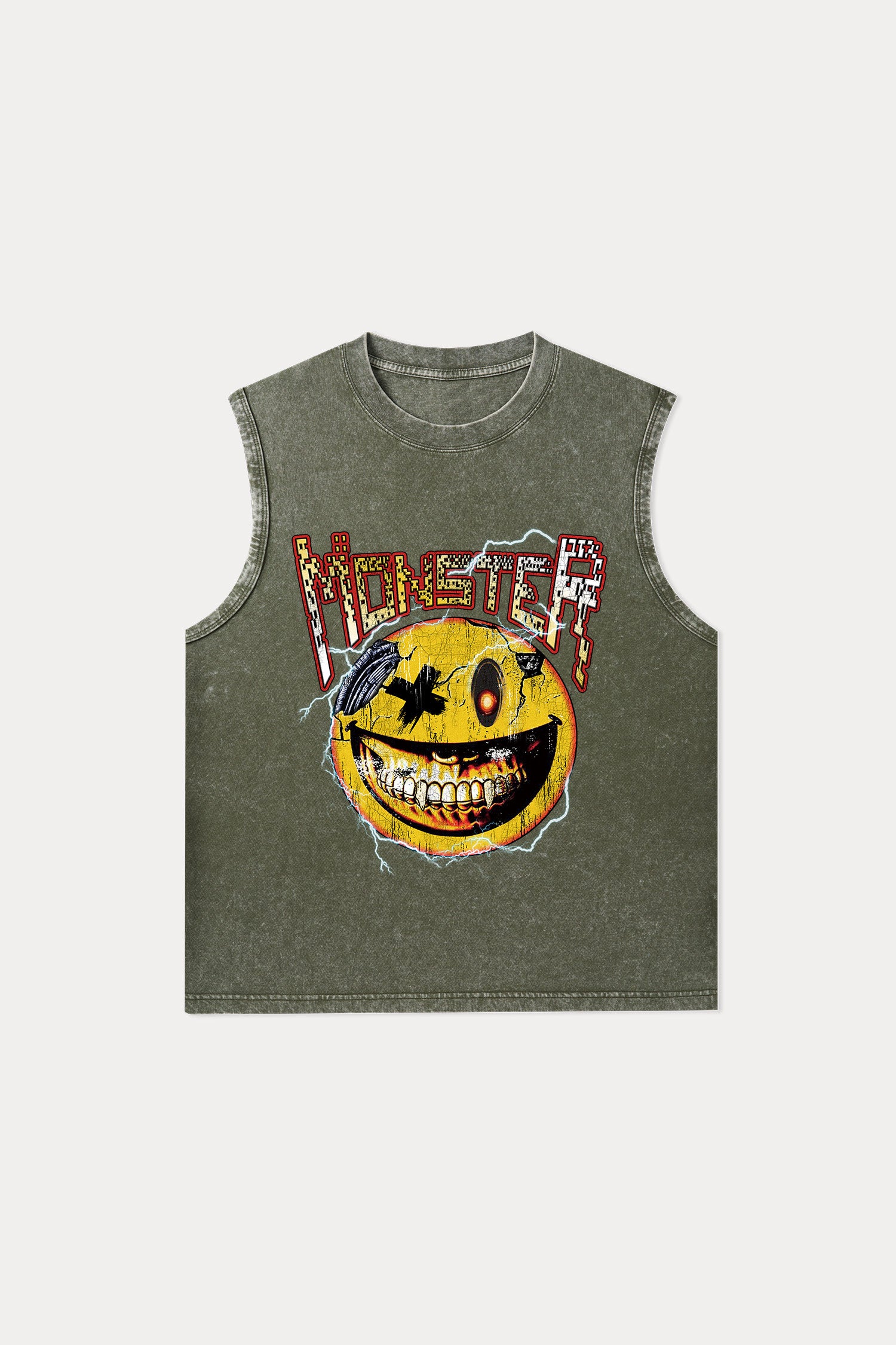 Evilnova Monster Washed Tank Top-Evilnova