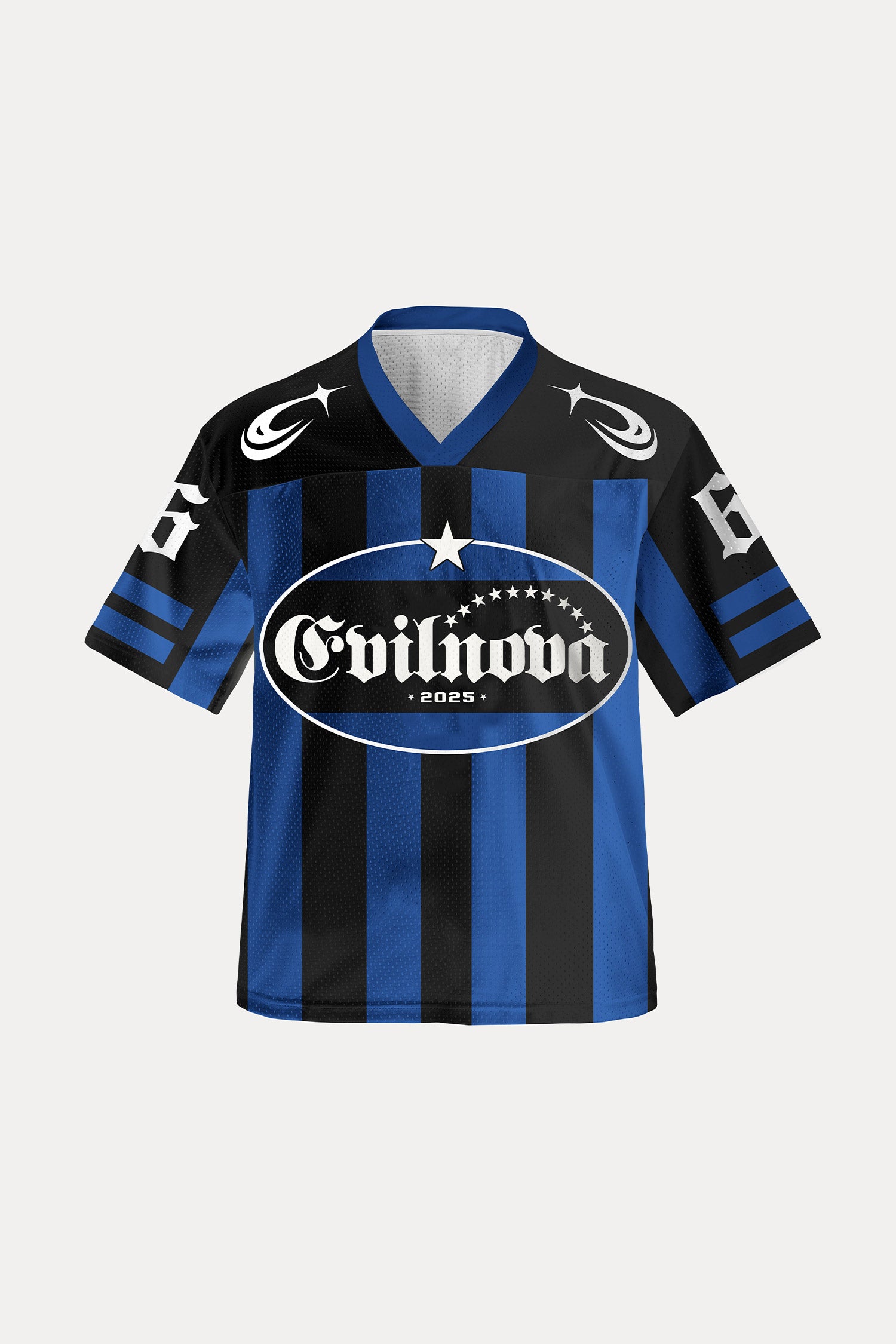 Evilnova Blue NO.66 Mesh Sport Jersey-Evilnova