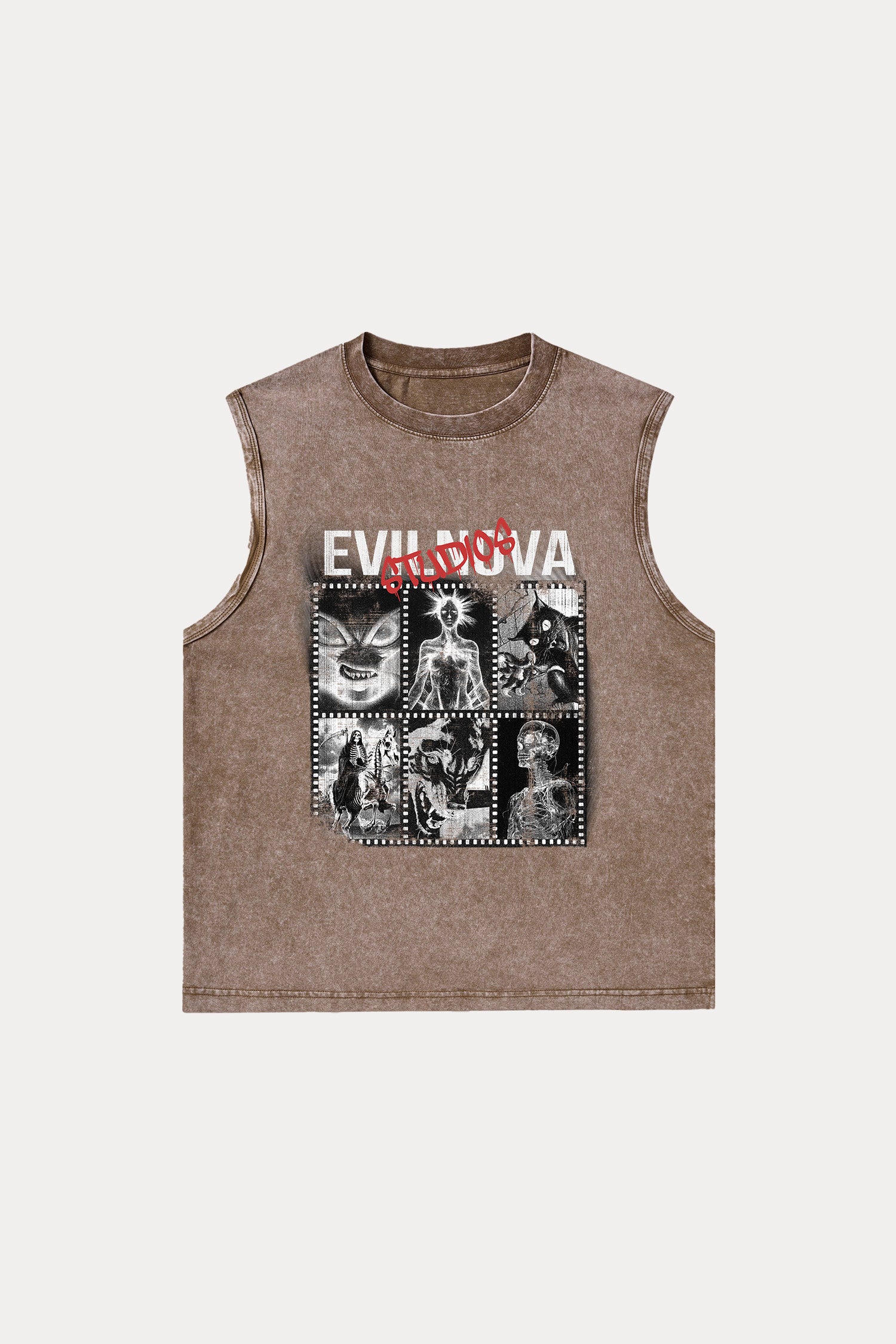 Evilnova  Evilnova Studios Washed Tank Top-Evilnova