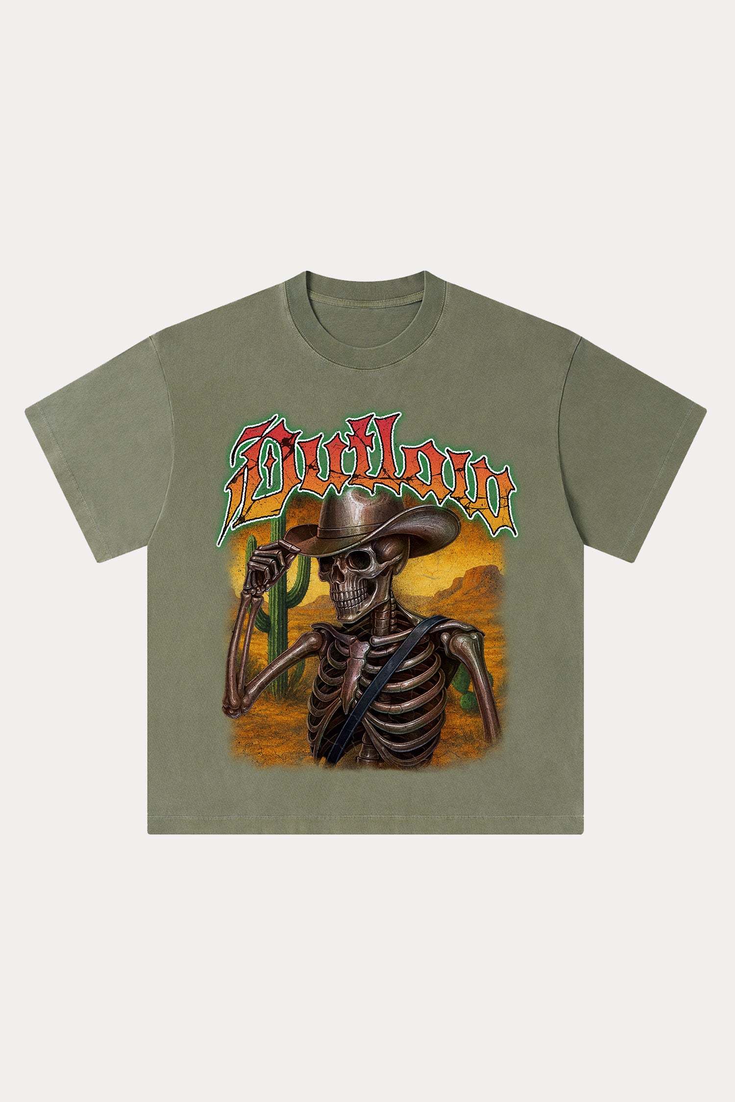 Evilnova Outlaw Washed Streetwear T-Shirt-Evilnova