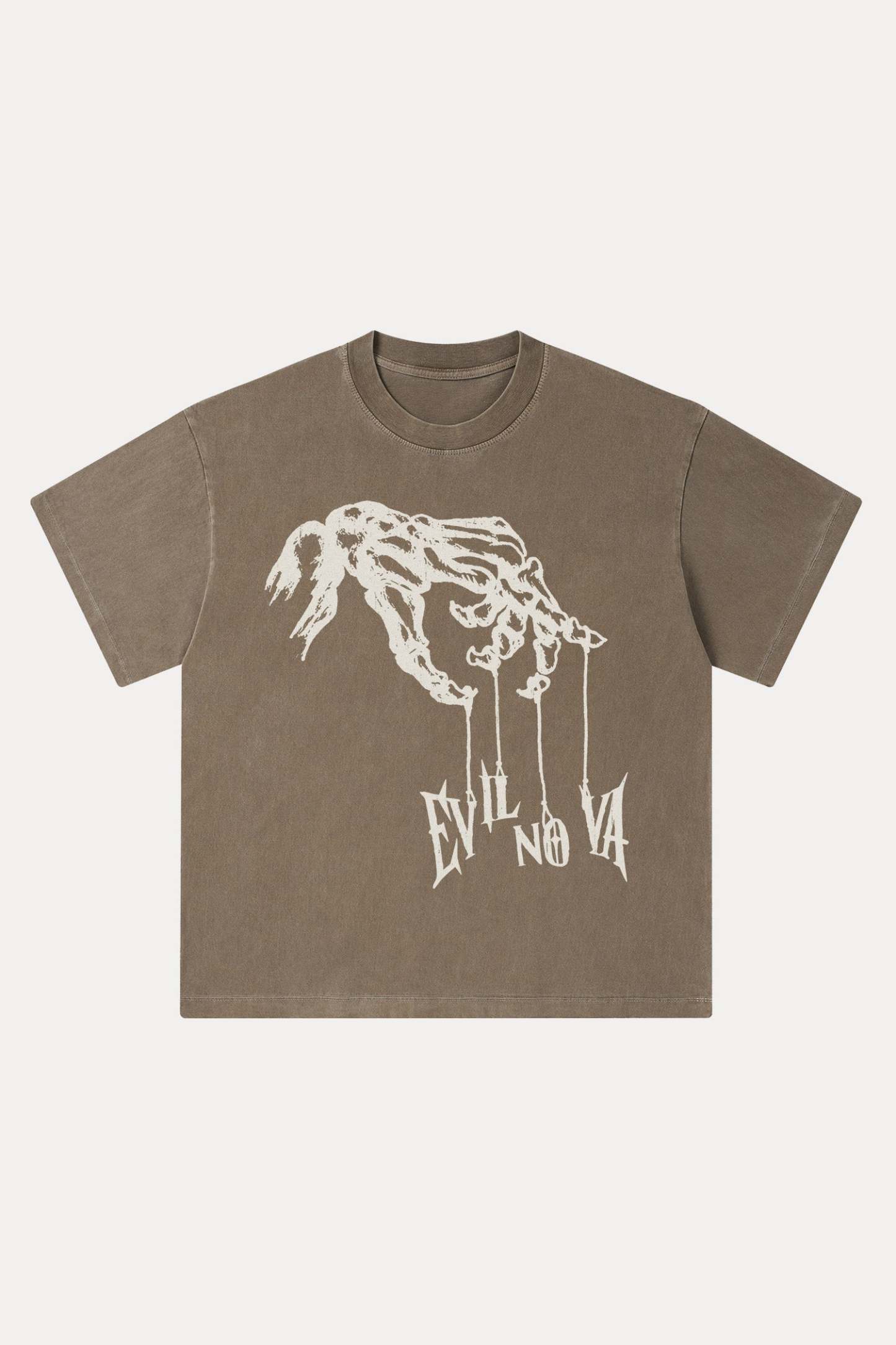 Evilnova Manipulation Washed Streetwear T-Shirt-Evilnova