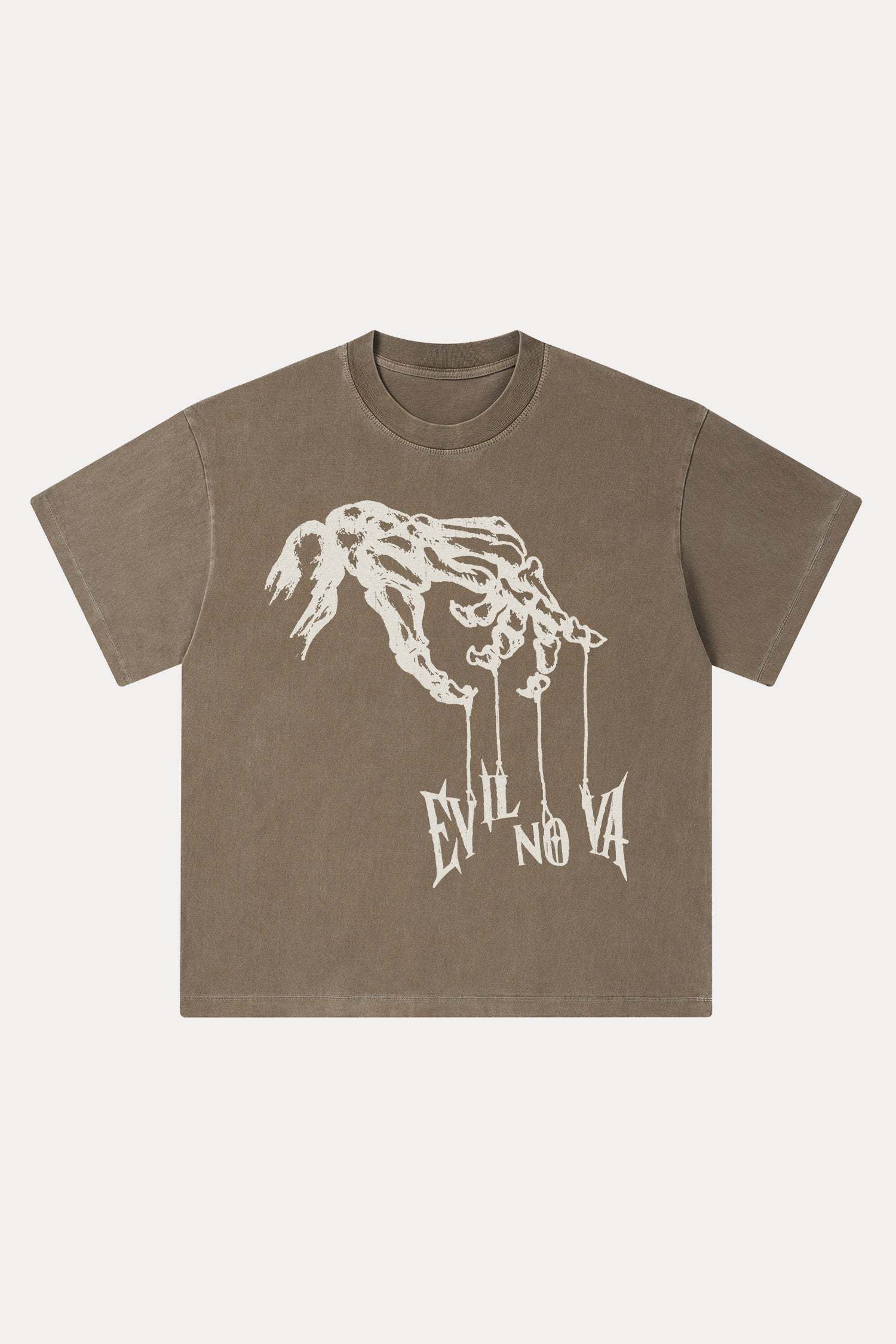 Evilnova Manipulation Washed Streetwear T-Shirt-Evilnova