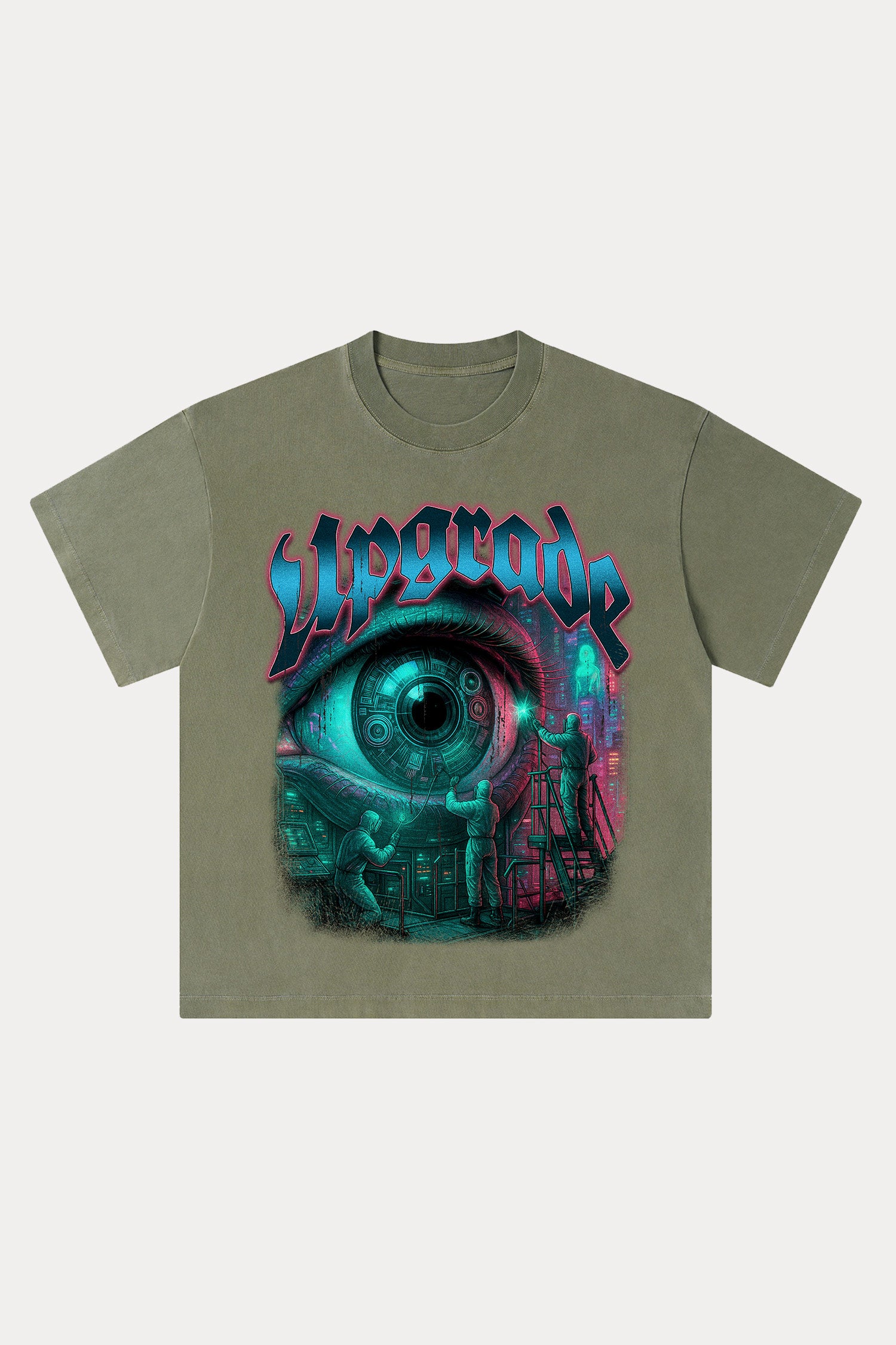 Evilnova Upgrade Washed Streetwear T-Shirt-Evilnova