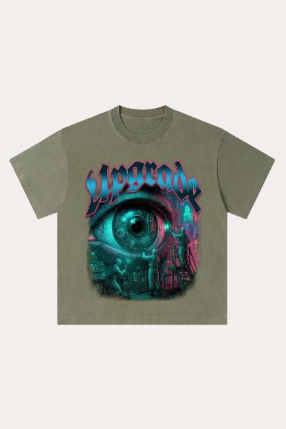 Evilnova Upgrade Washed Streetwear T-Shirt-Evilnova