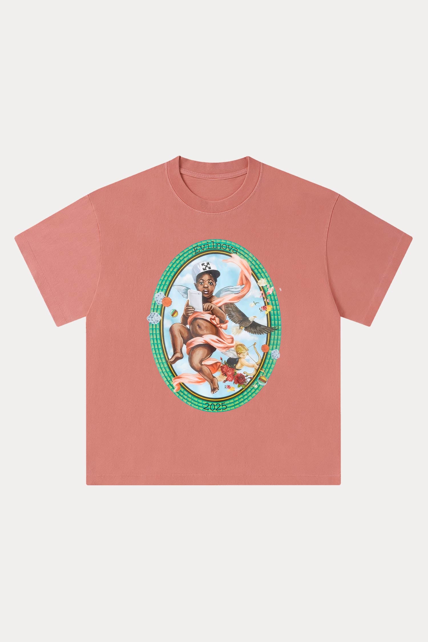 Evilnova Sacred Art Washed Streetwear T-Shirt-Evilnova