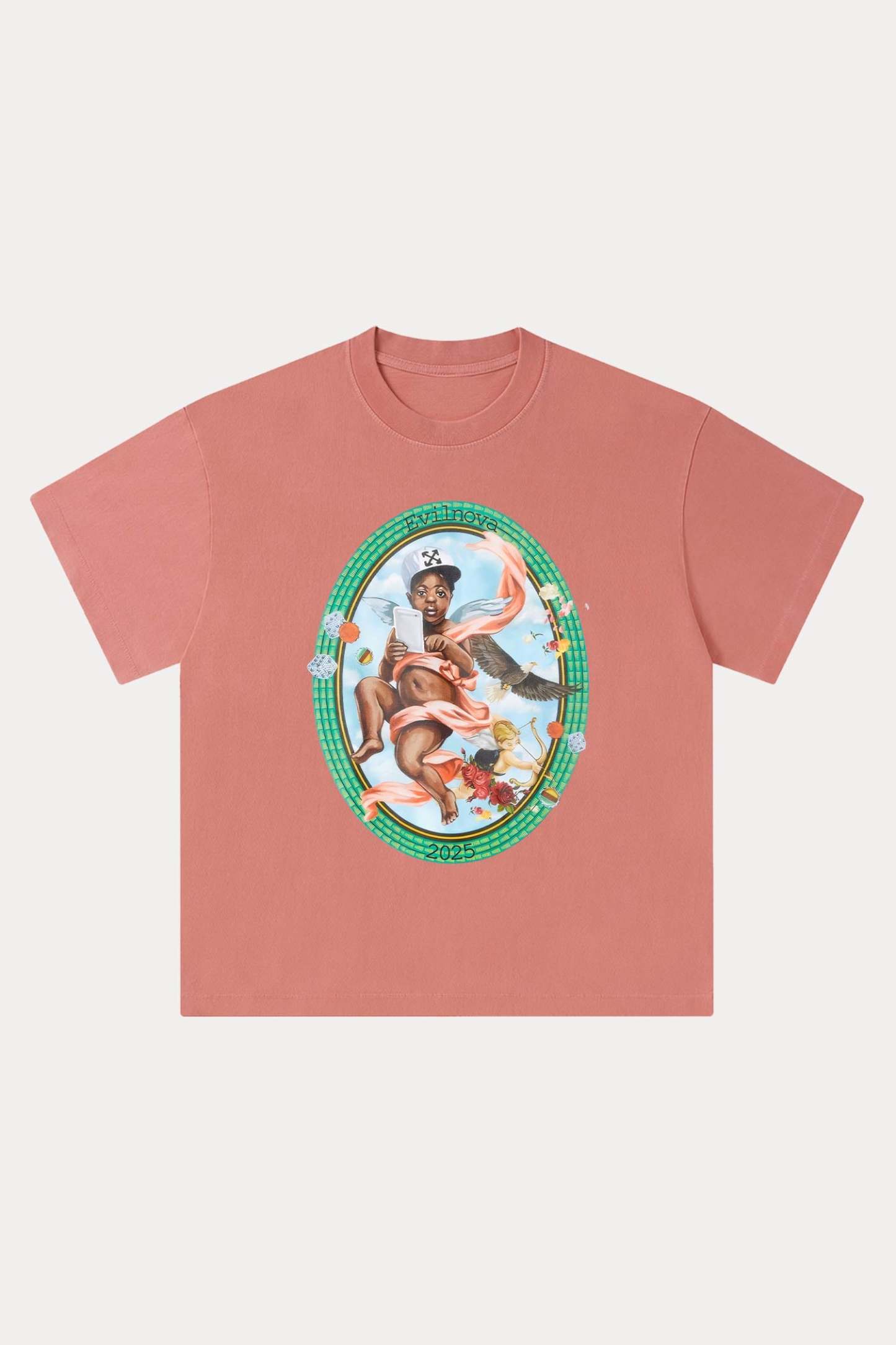 Evilnova Sacred Art Washed Streetwear T-Shirt-Evilnova