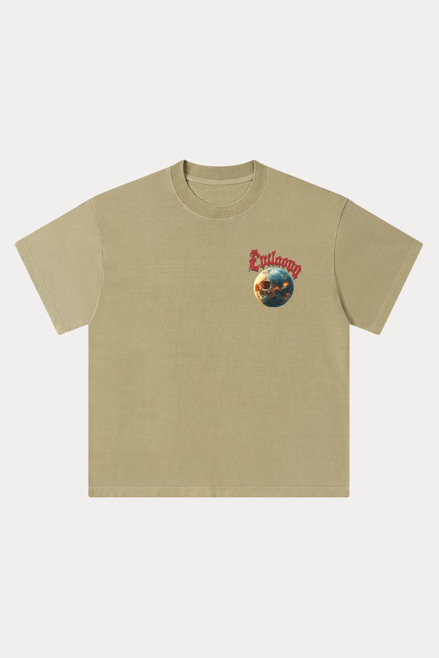 Evilnova Cosmic Explorer Washed Streetwear T-Shirt-Evilnova