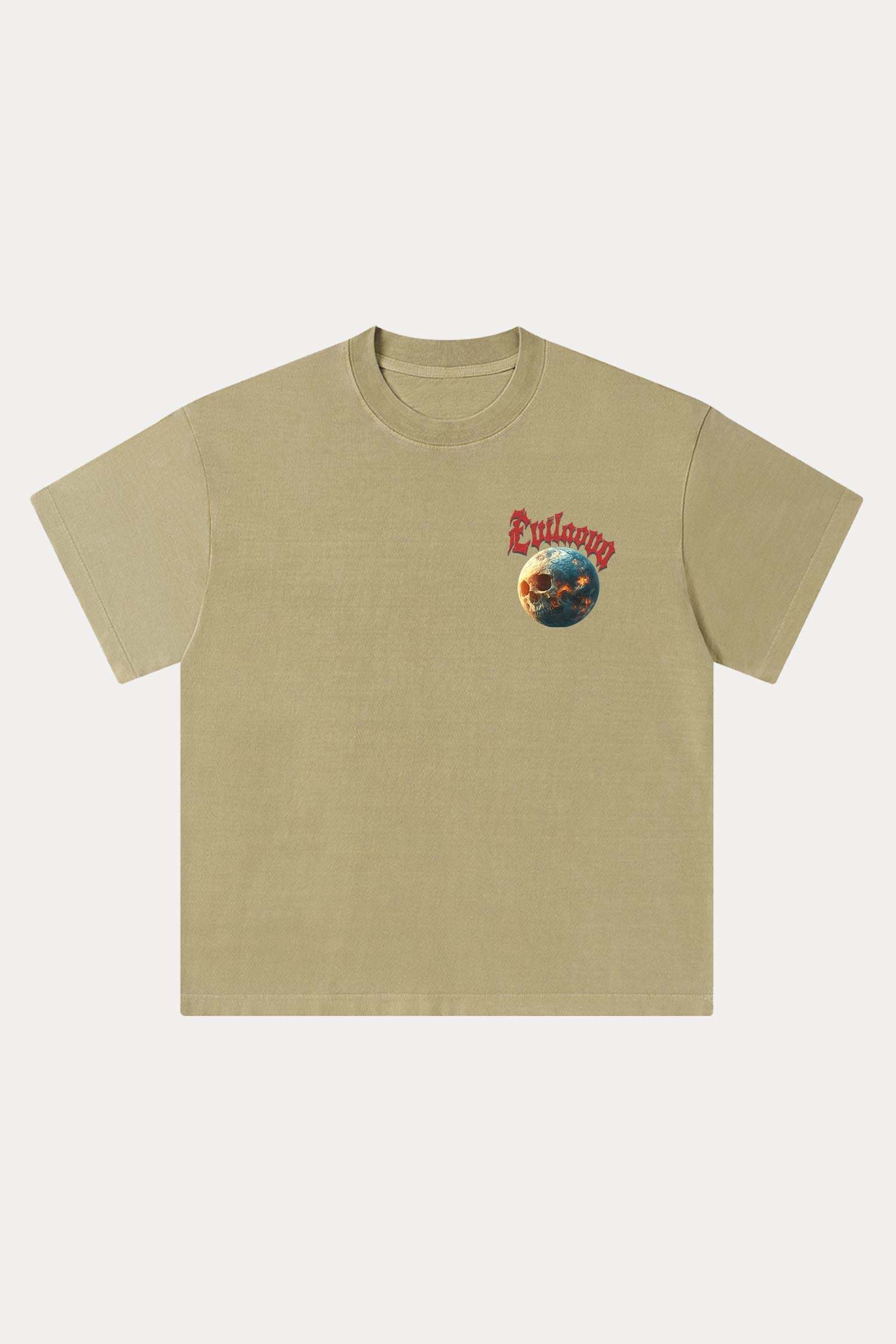 Evilnova Cosmic Explorer Washed Streetwear T-Shirt-Evilnova