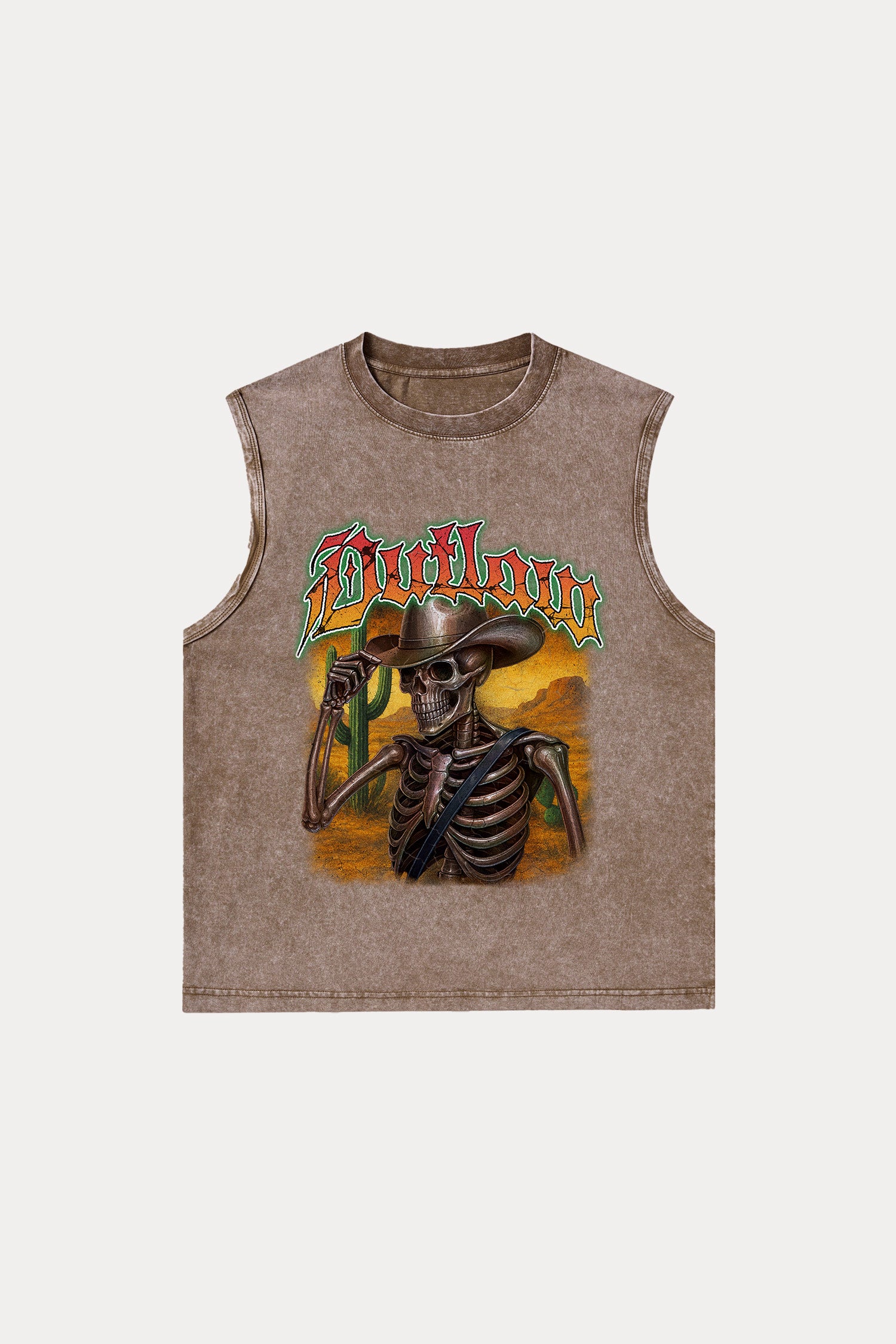 Evilnova Outlaw Washed Tank Top-Evilnova