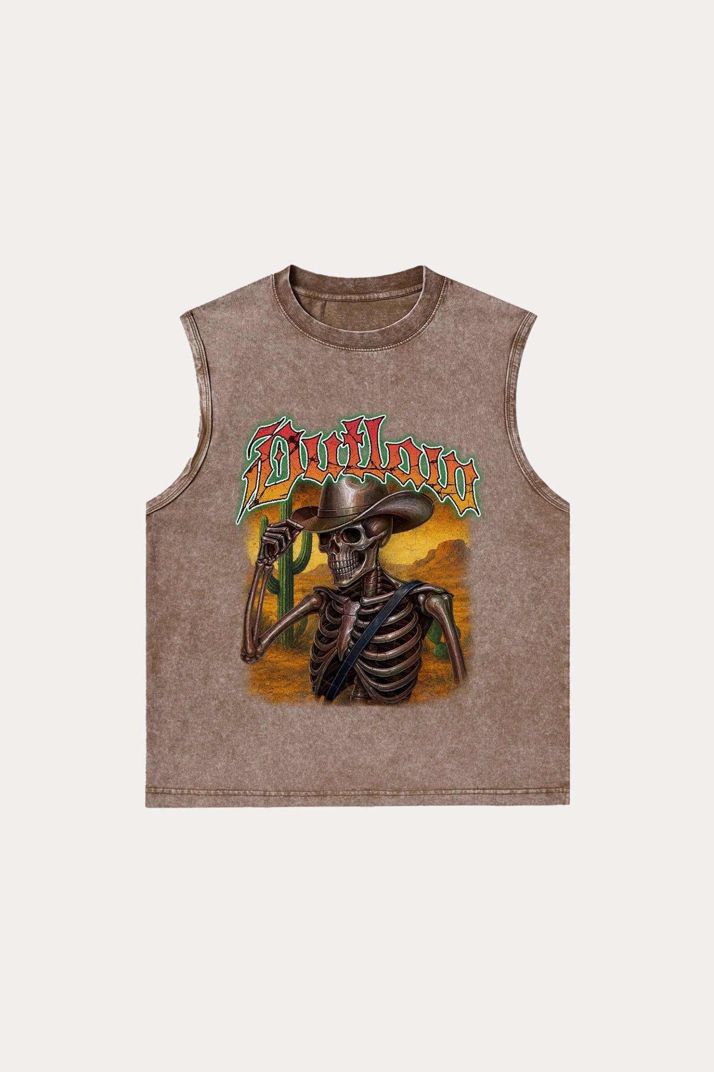 Evilnova Outlaw Washed Tank Top-Evilnova