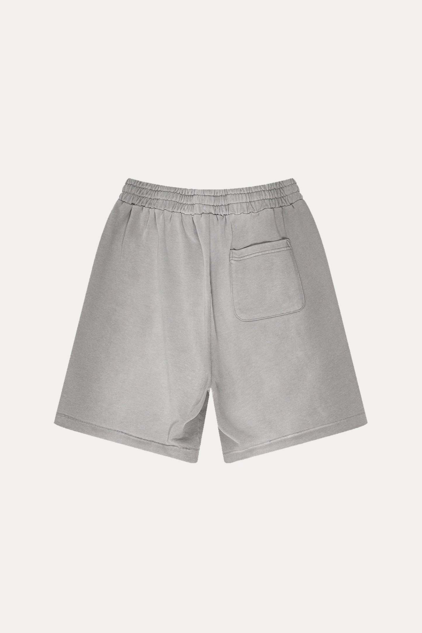 Evilnova Vintage Medium Gray Washed Distressed Tank Top & Sweatshorts Set-Evilnova