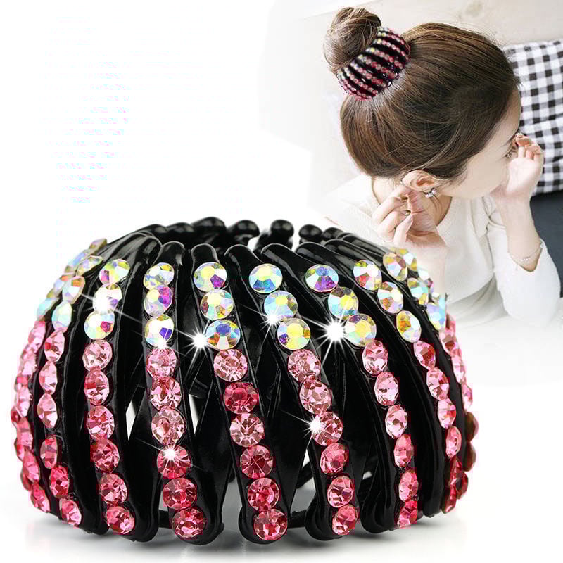 💎Rhinestone Lazy Bird's Nest Plate Hairpin-🔥Buy more save more🔥