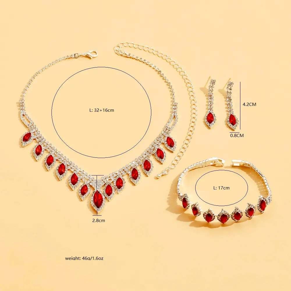 💎New and luxurious crystal necklaces, bracelets and earrings.