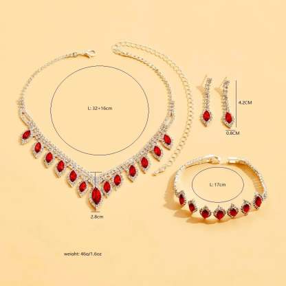 💎New and luxurious crystal necklaces, bracelets and earrings.