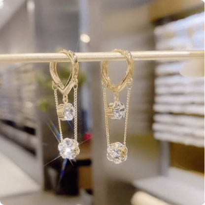 Super Sparkling Tassel Earrings