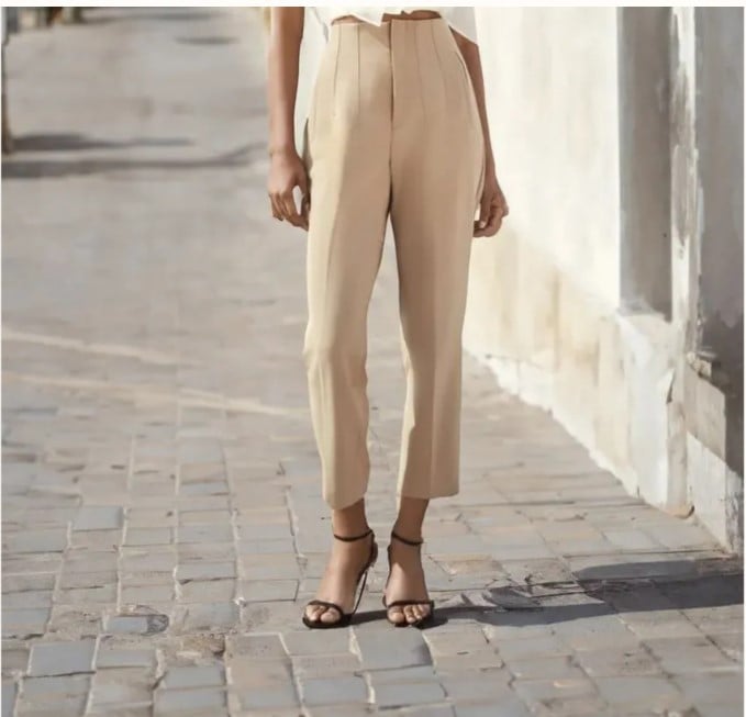 Tailored Pleat High Waist Pants(Buy 2 Free Shipping)