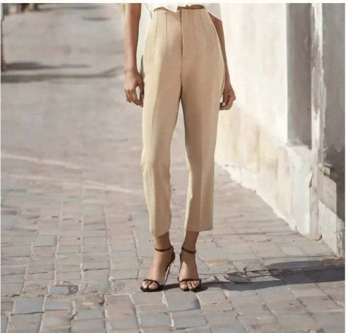 Tailored Pleat High Waist Pants(Buy 2 Free Shipping)