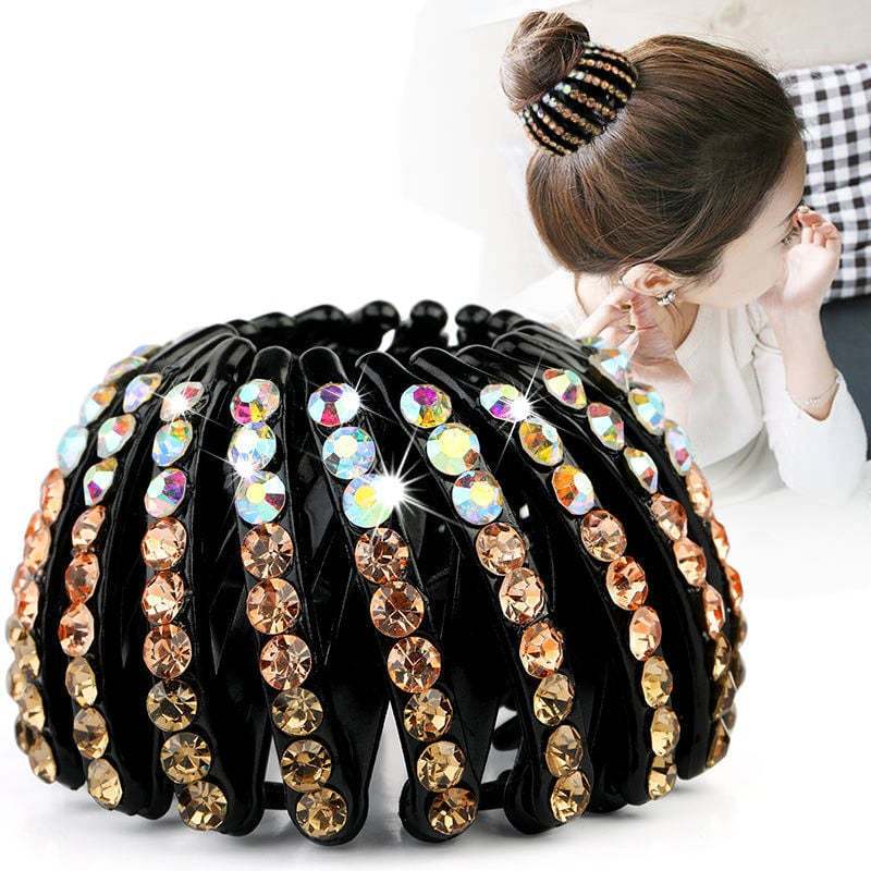 💎Rhinestone Lazy Bird's Nest Plate Hairpin-🔥Buy more save more🔥