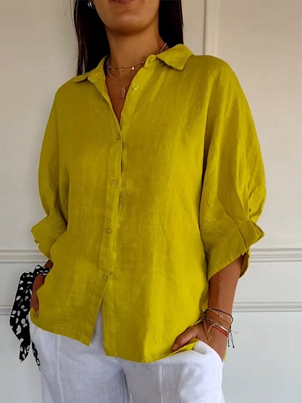 Women's Cotton Casual Shirt（BUY 2 FREE SHIPPING）