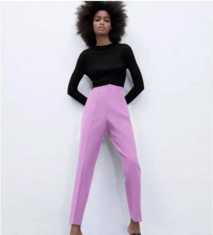 Tailored Pleat High Waist Pants(Buy 2 Free Shipping)