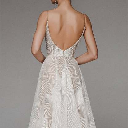 🔥Hot Sale🔥 Fashion V Neck Sling A-Line Dress