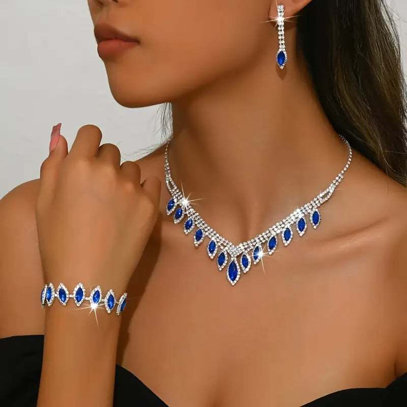 💎New and luxurious crystal necklaces, bracelets and earrings.