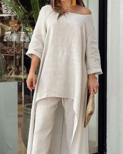 🔥HOT Sale - Casual Solid Color Two-piece Set 💥 BUY 2 FREE SHIPPING