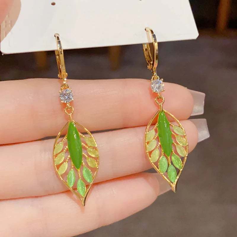 🍂Exquisite vintage leaf earrings