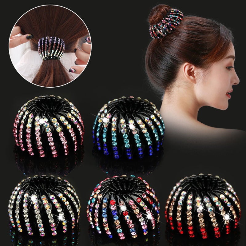 💎Rhinestone Lazy Bird's Nest Plate Hairpin-🔥Buy more save more🔥