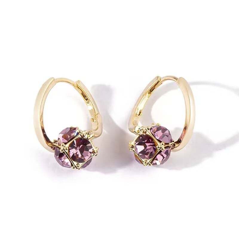 Luxury high-end chic diamond earrings for women