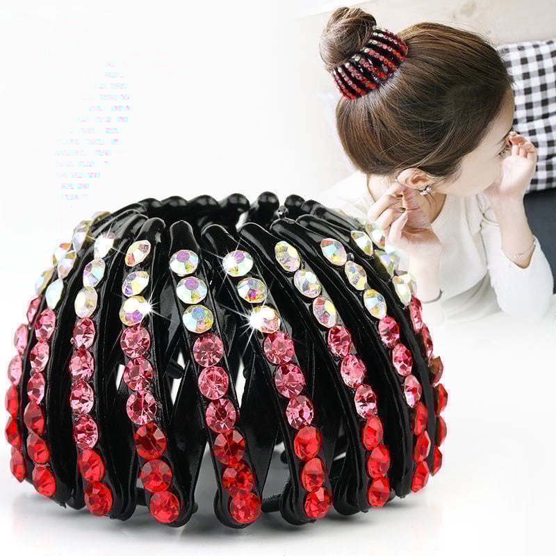 💎Rhinestone Lazy Bird's Nest Plate Hairpin-🔥Buy more save more🔥