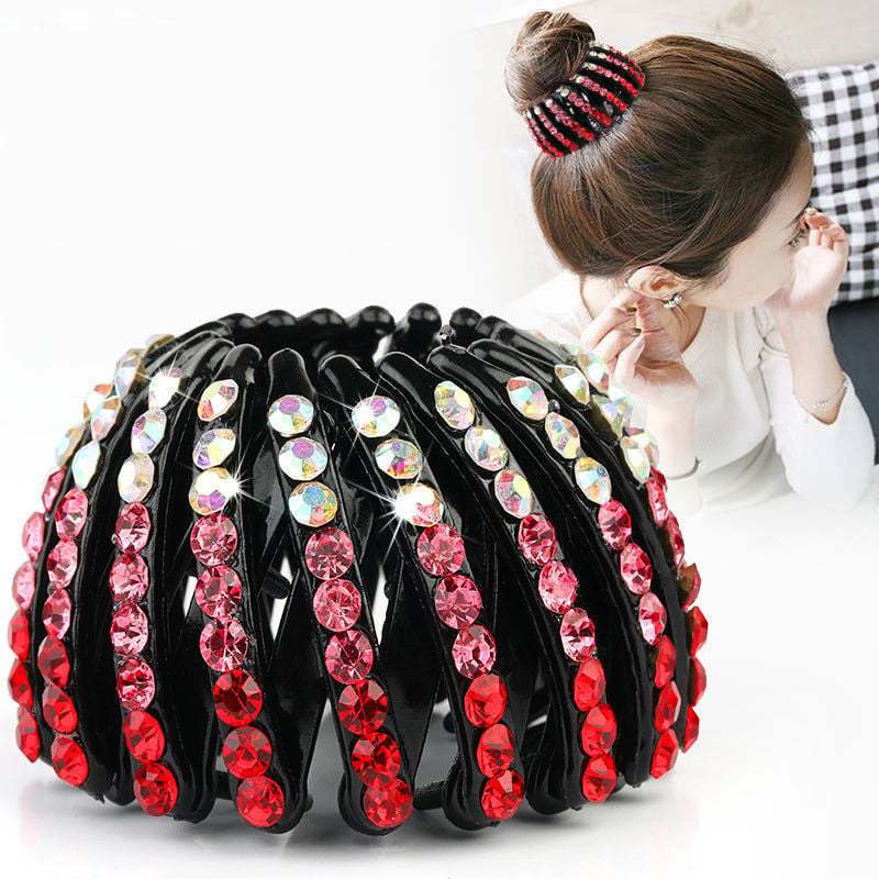 💎Rhinestone Lazy Bird's Nest Plate Hairpin-🔥Buy more save more🔥