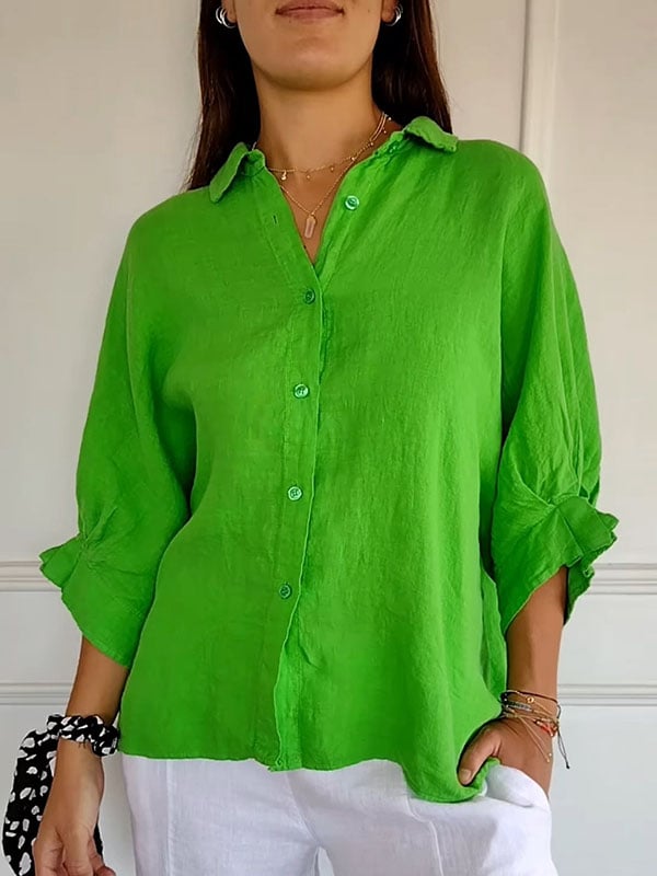 Women's Cotton Casual Shirt（BUY 2 FREE SHIPPING）