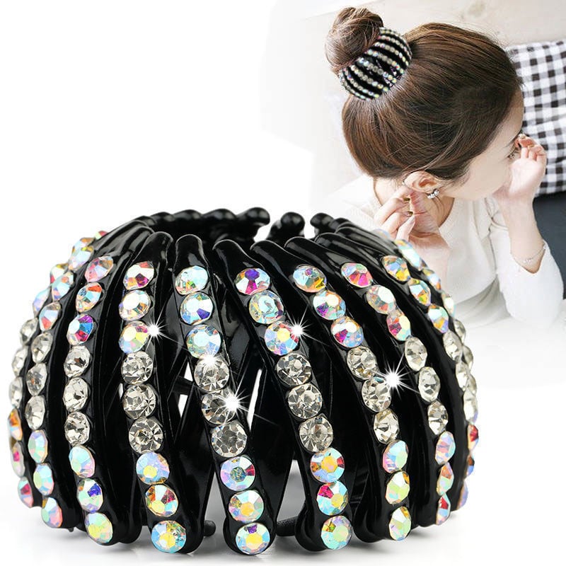 💎Rhinestone Lazy Bird's Nest Plate Hairpin-🔥Buy more save more🔥