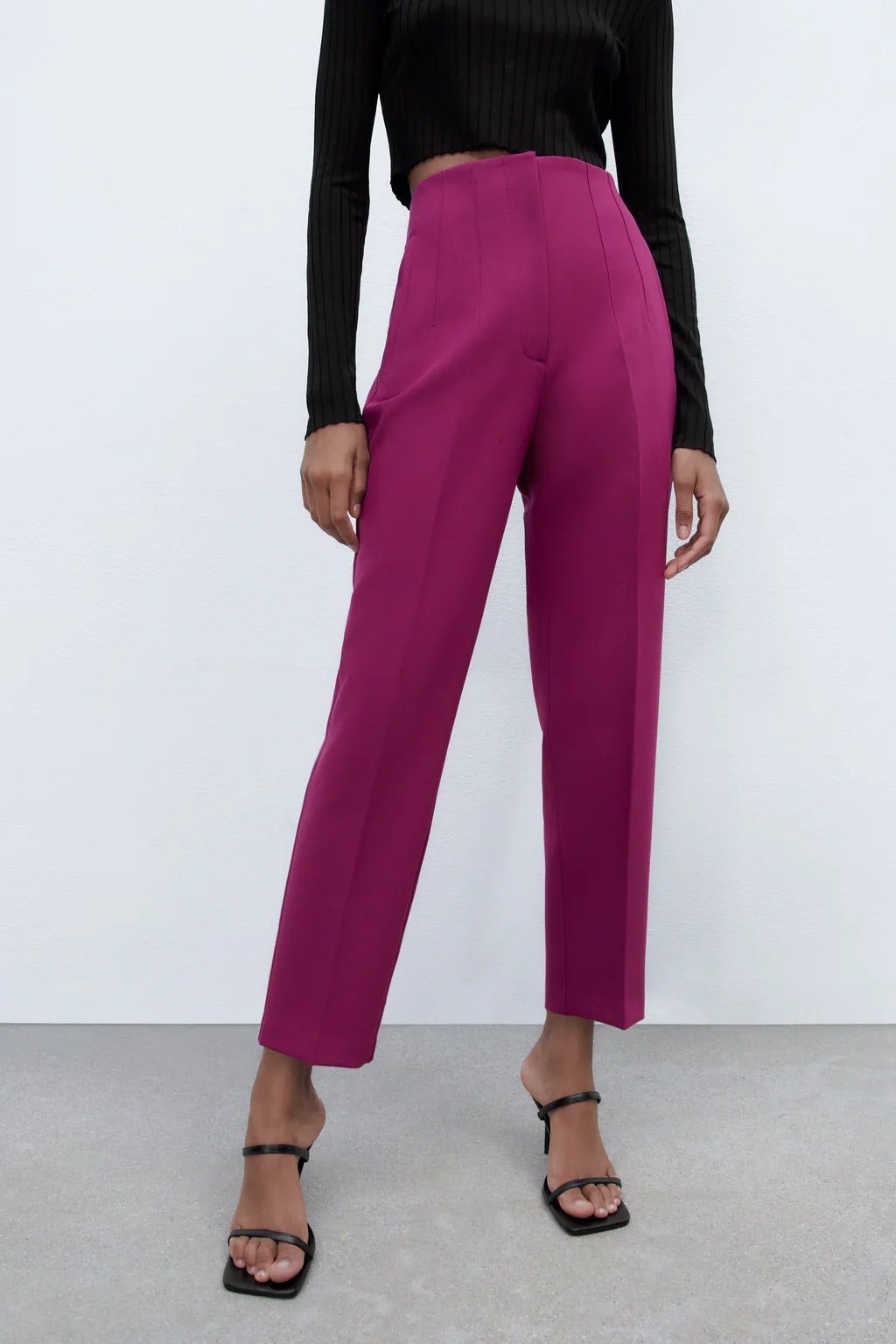Tailored Pleat High Waist Pants(Buy 2 Free Shipping)