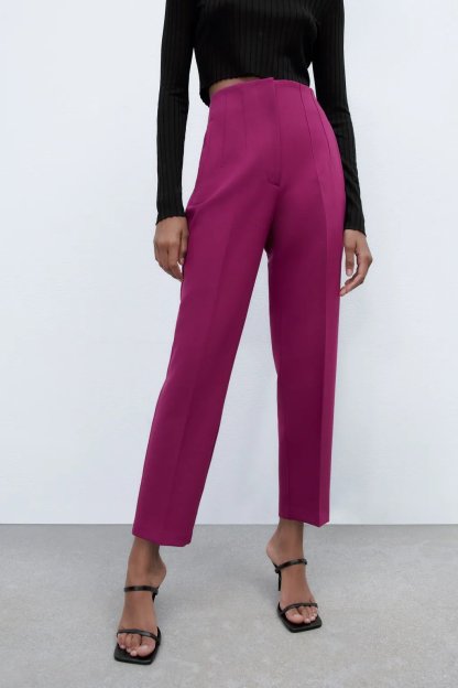 Tailored Pleat High Waist Pants(Buy 2 Free Shipping)