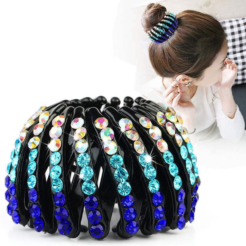 💎Rhinestone Lazy Bird's Nest Plate Hairpin-🔥Buy more save more🔥
