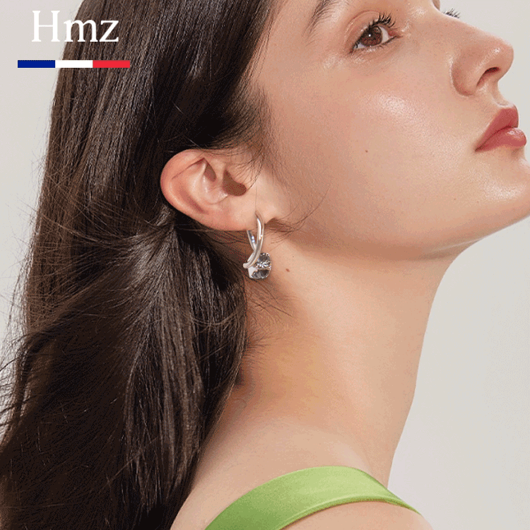 Luxury high-end chic diamond earrings for women