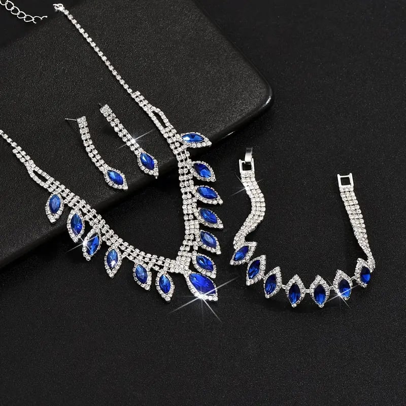 💎New and luxurious crystal necklaces, bracelets and earrings.