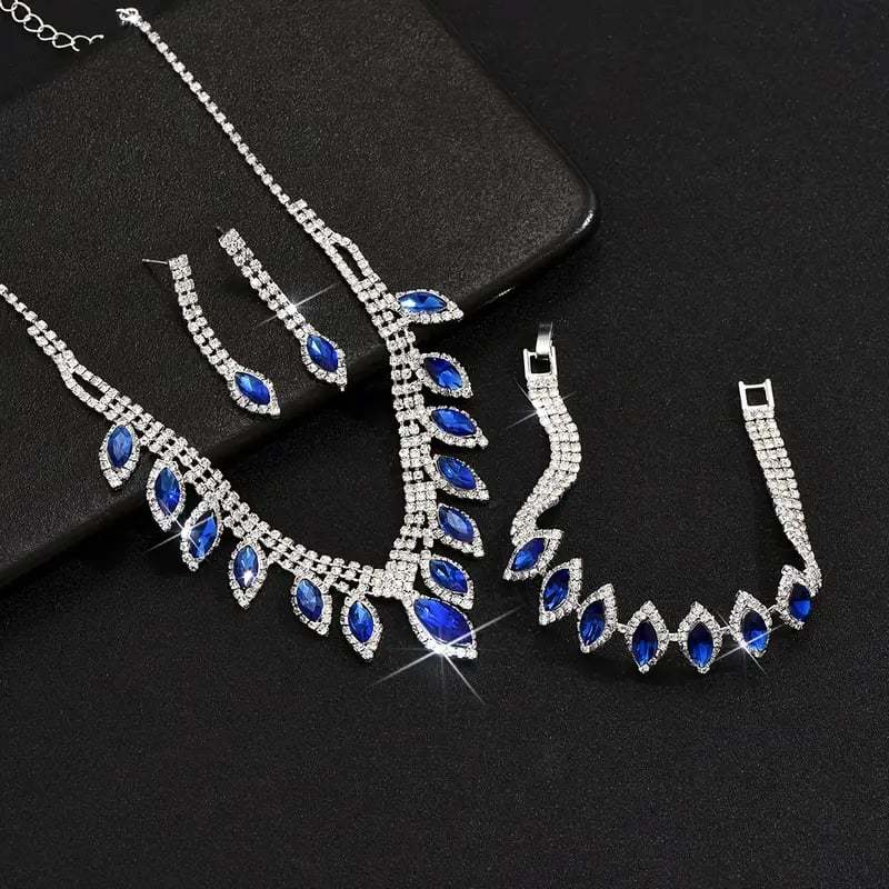 💎New and luxurious crystal necklaces, bracelets and earrings.