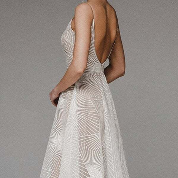 🔥Hot Sale🔥 Fashion V Neck Sling A-Line Dress