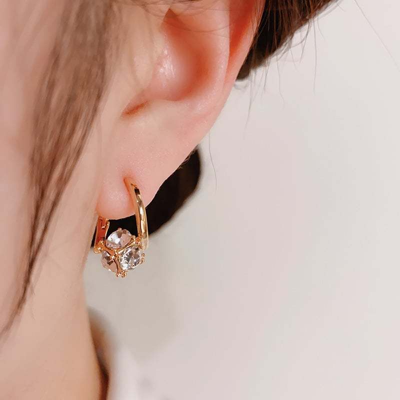 Luxury high-end chic diamond earrings for women