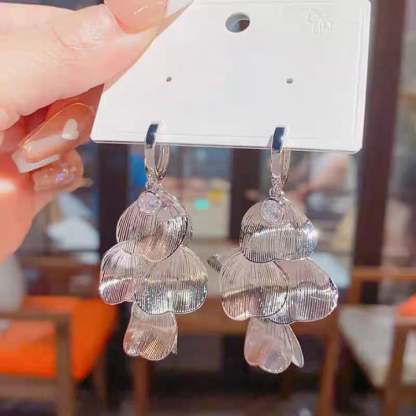 🍀Women’s Layered Leaf Hoop Dangle Earrings