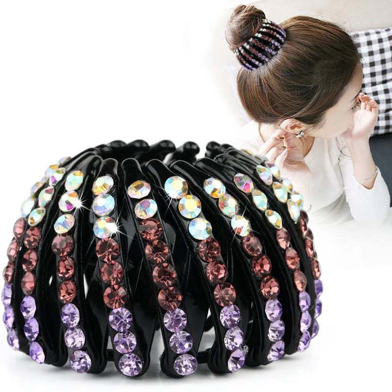💎Rhinestone Lazy Bird's Nest Plate Hairpin-🔥Buy more save more🔥