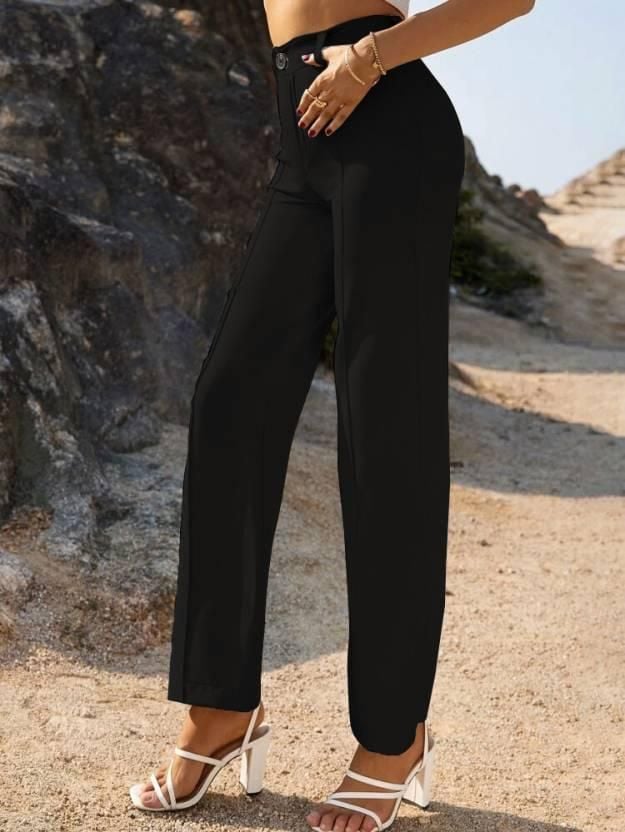 Linen trousers high-waisted trousers wide-leg cotton linen trousers——Buy 2 pieces free shipping