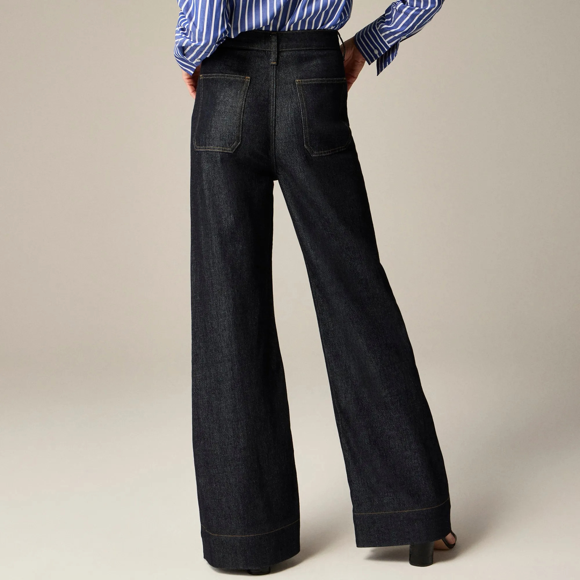 Tummy Control Sailor Wide Leg Trouser (Buy 2 Free Shipping)