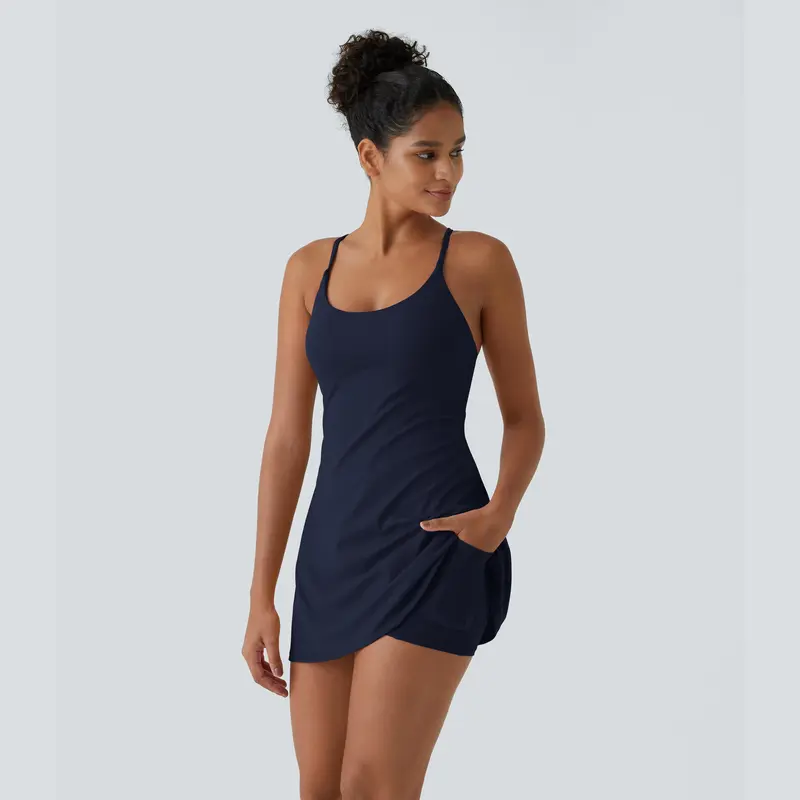 Halara Softlyzero Plush Backless Active Dress-Easy Peezy, Spring Dresses, Dance Dresses for Women #SwimWeek