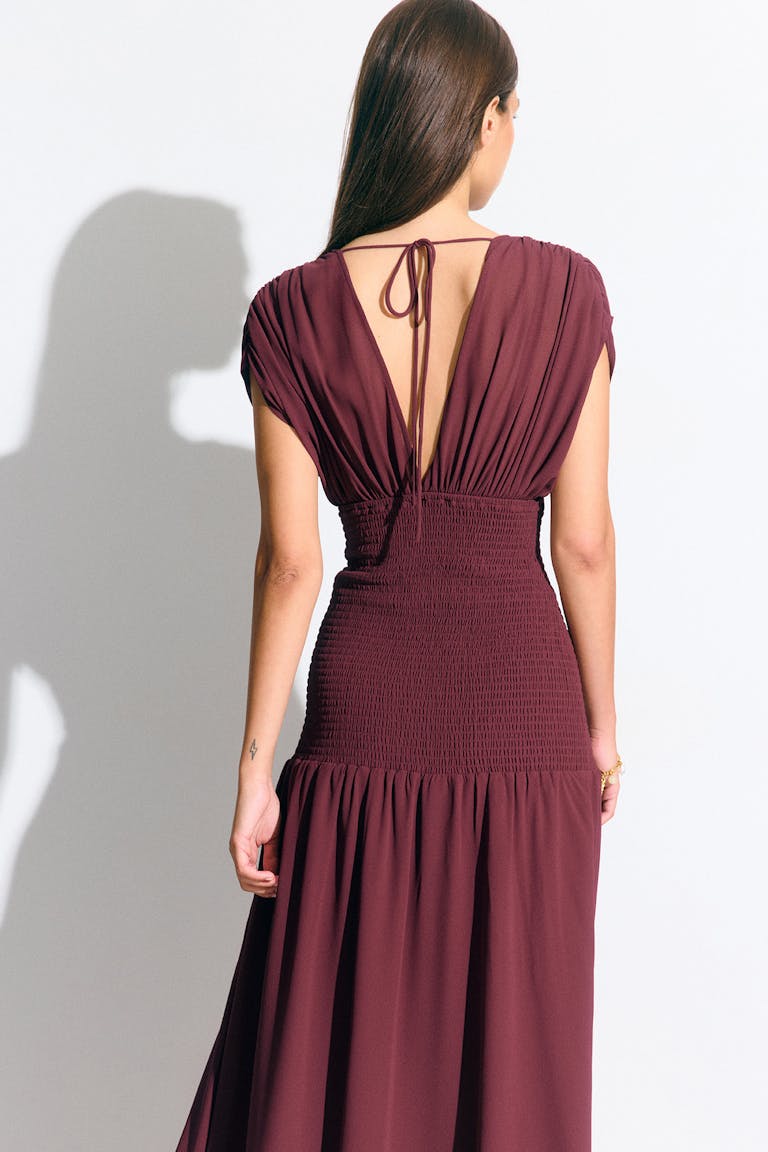 Smock maxi dress