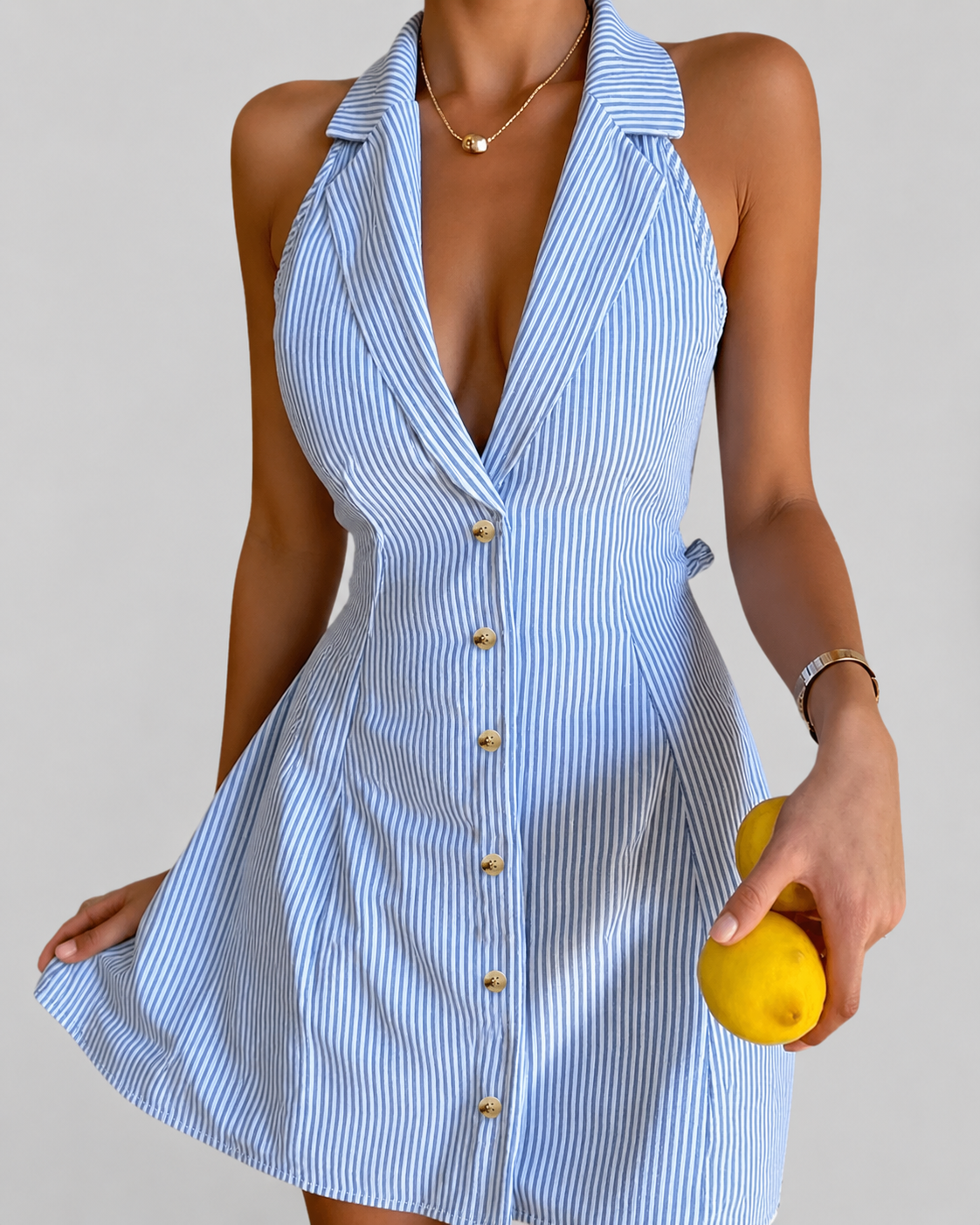 Butterfly Knot Backless A-Line Beach Dress