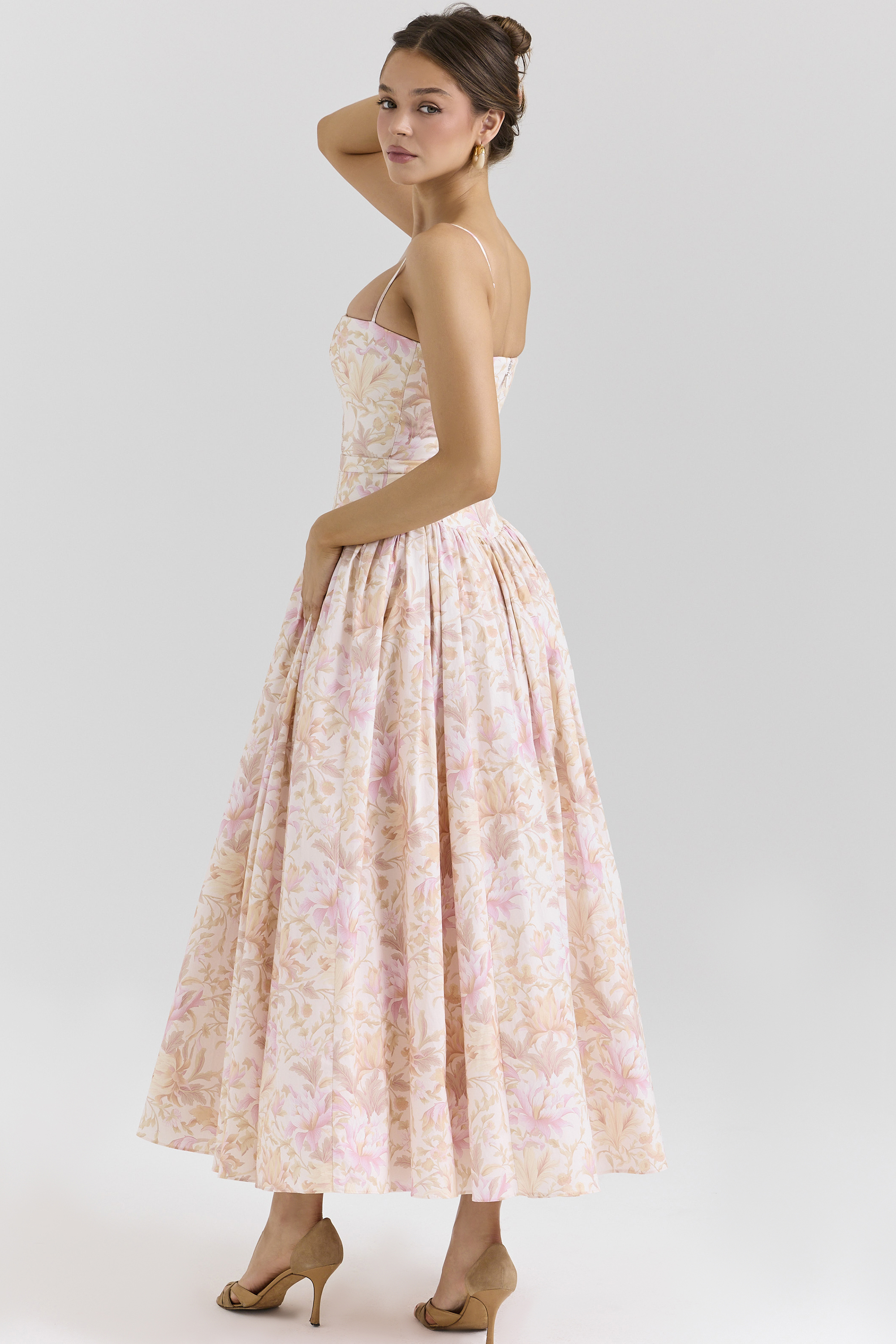 Print Cotton Midi Sundress